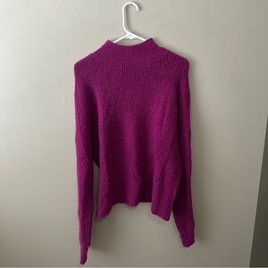Sanctuary Magenta Turtleneck Sweater